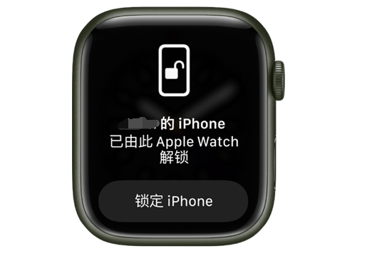 陆丰苹果手机维修分享用 AppleWatch 解锁配备面容 ID 的 iPhone方法 