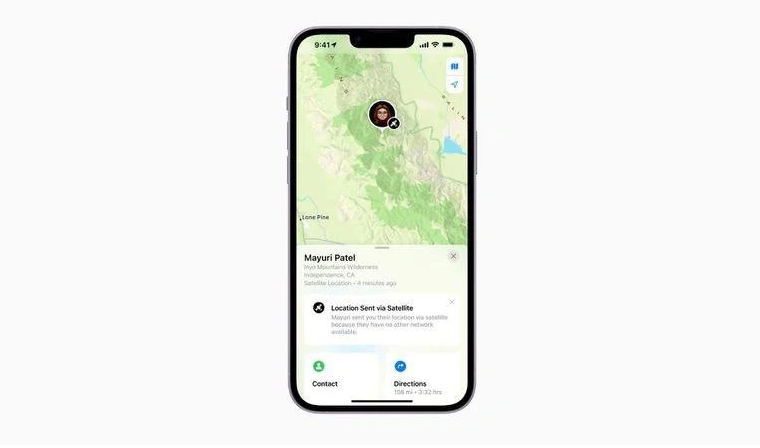 陆丰苹果14维修分享iPhone14系列中 FindMy功能通过卫星分享位置方法教程 