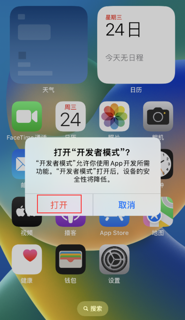 陆丰苹果手机维修分享如何打开开发者模式 