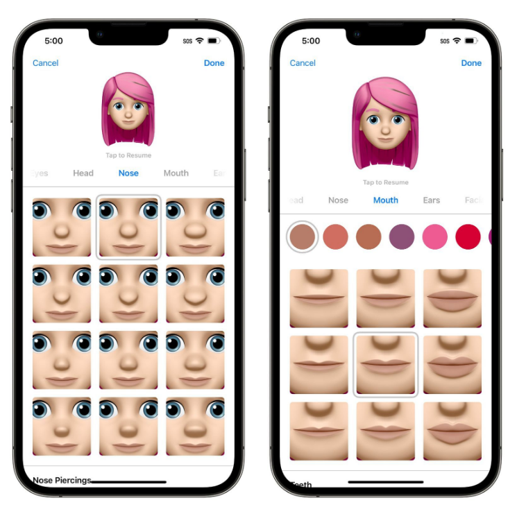 陆丰苹果手机维修分享​iOS 16中的拟我表情有了哪些变化和升级 