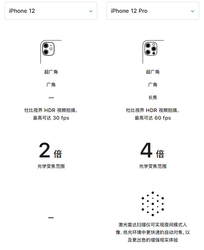 陆丰苹果手机维修分享苹果 iPhone 12 与 iPhone 12 Pro 选哪款 